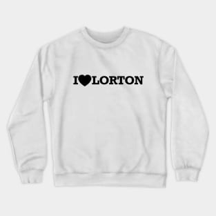 I Love Lorton - Black Crewneck Sweatshirt